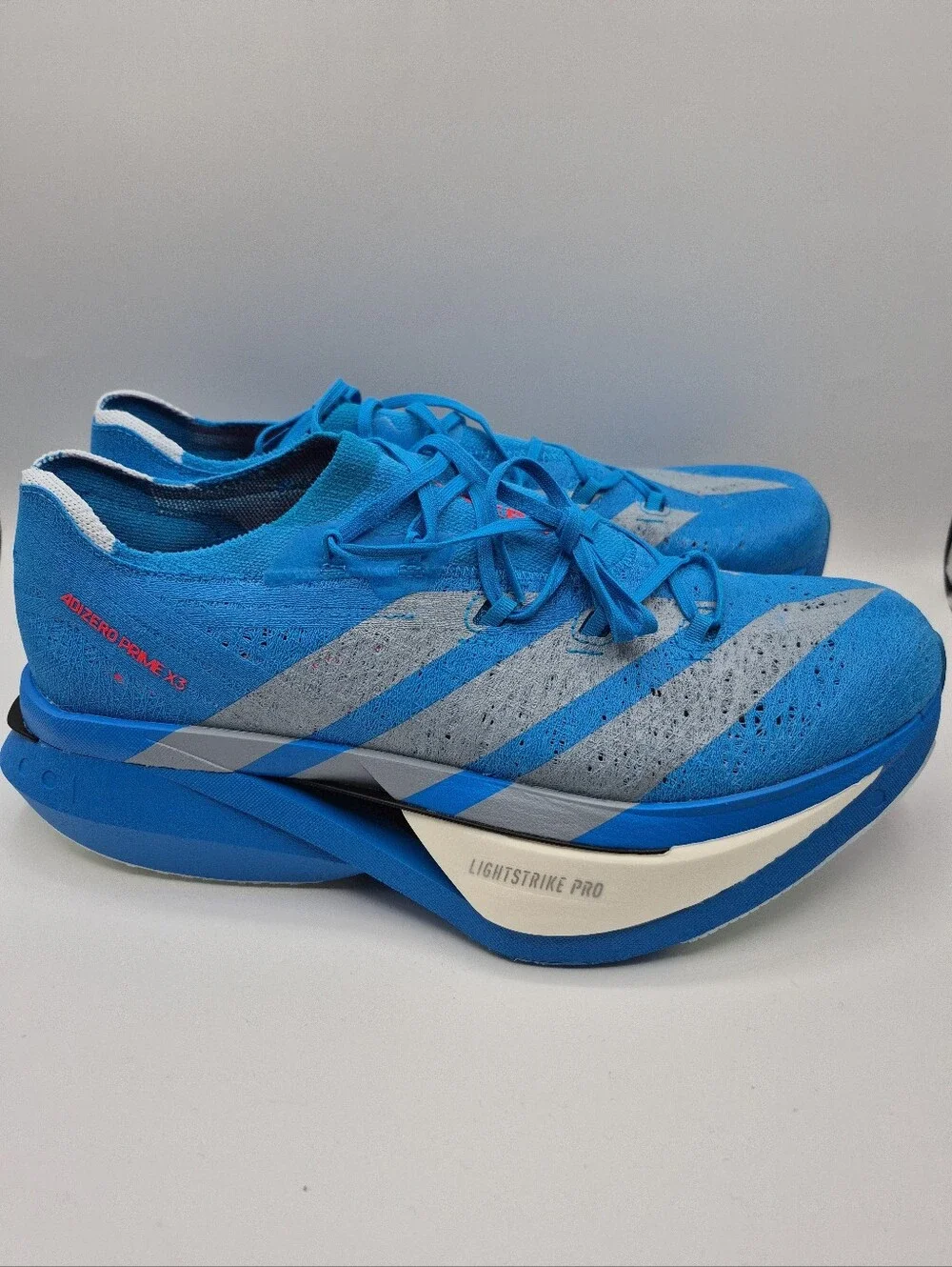 Adidas Adizero Prime X3 Strung Blue Running Shoes Mens Sizes New JQ0615